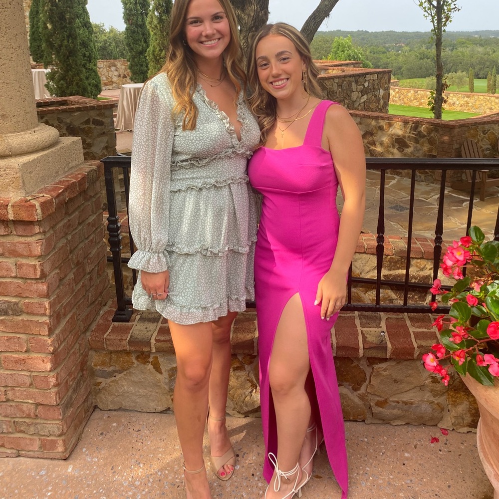 Nasty Gal Vibrant Pink Maxi Dress